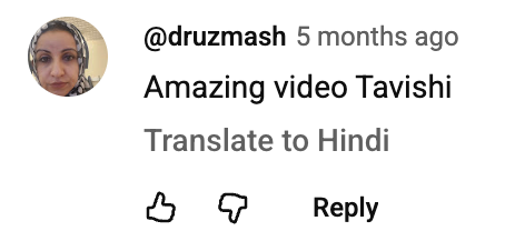 YouTube Community Member 8 — Tavishi Gupta